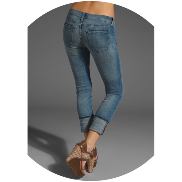 Current/Elliott “The Beatnik” Cuffed Cropped Jeans - Picture 3 of 5